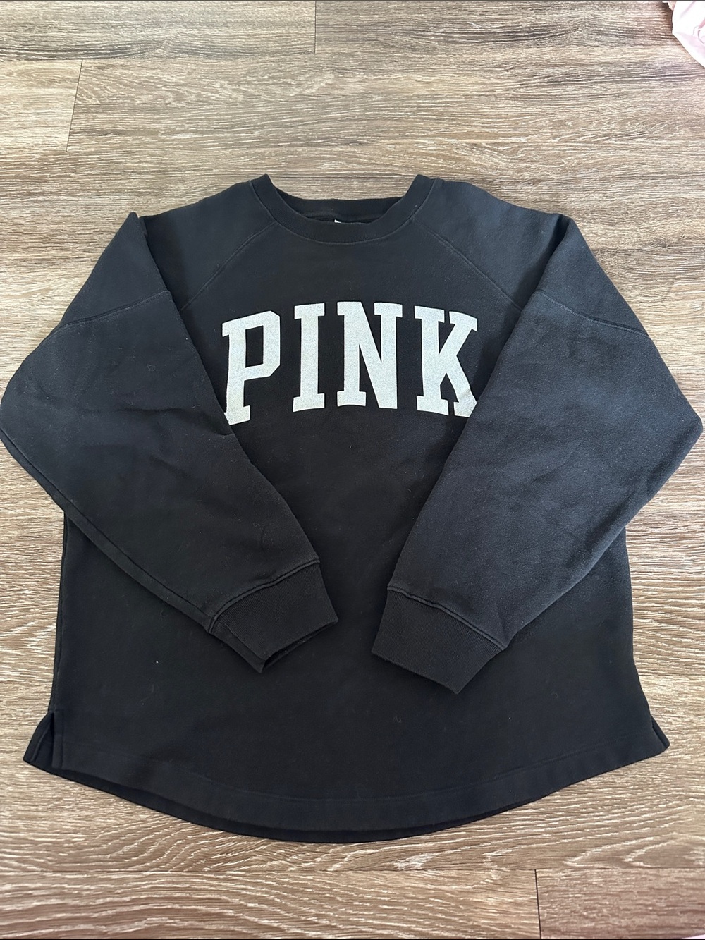 Victoria's Secret Black Top with Silver Lettering